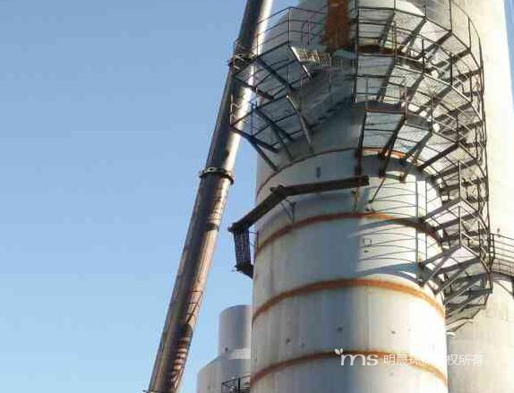 山西永鑫脱硫塔主体吊装完成