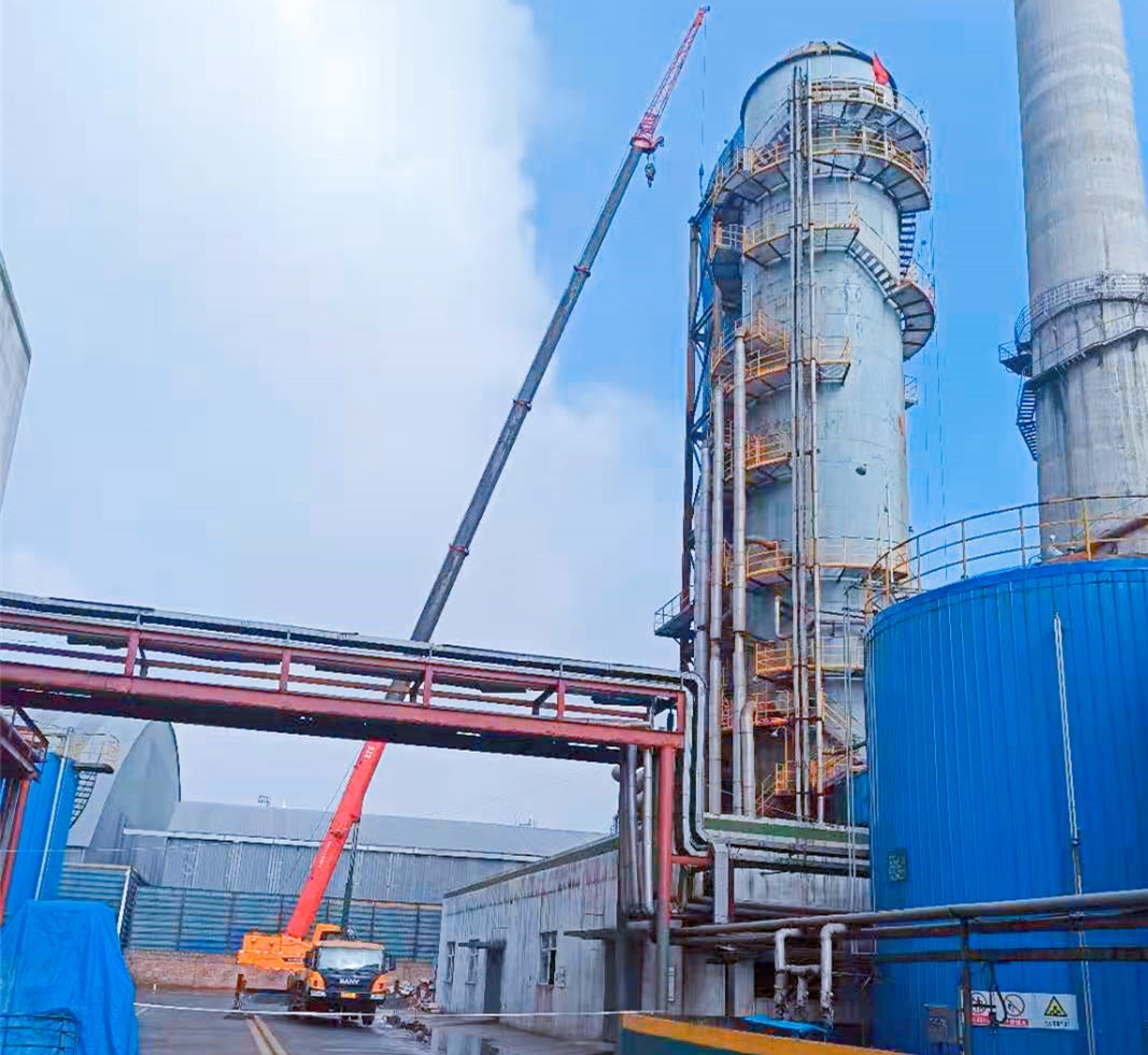 争分夺秒｜20天工期完成山西鹏飞热源厂锅炉烟气脱硫应急改造
